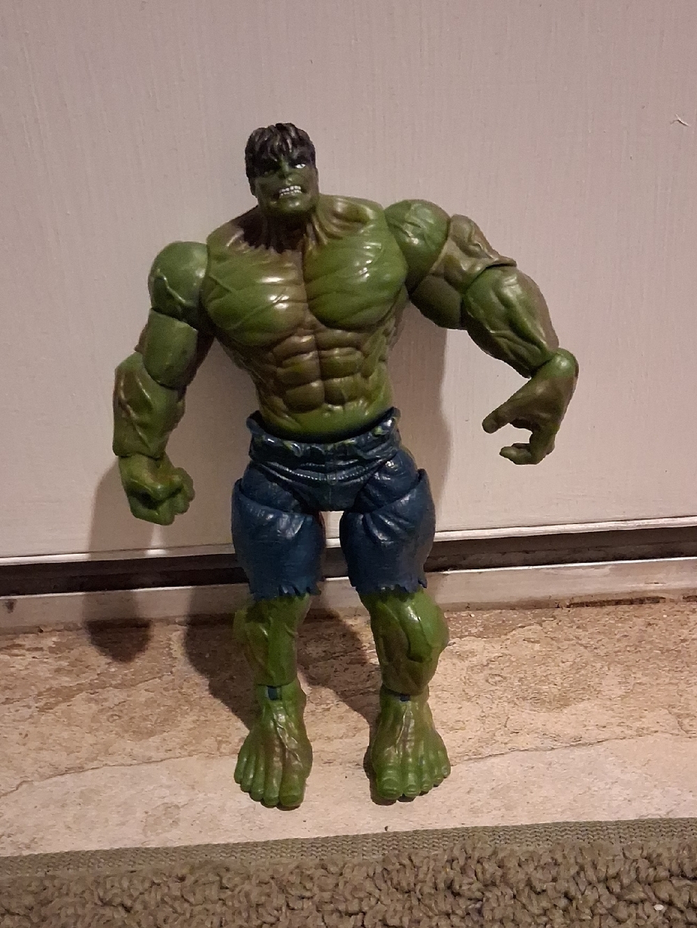 Green Hulk Action Figure with Blue Shorts